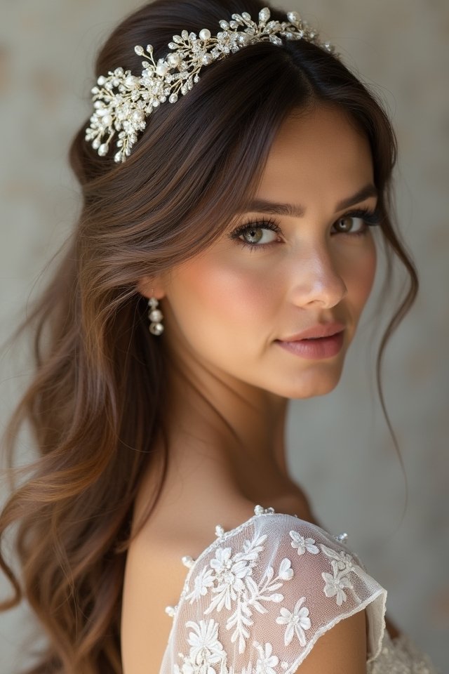 textured down do elegance