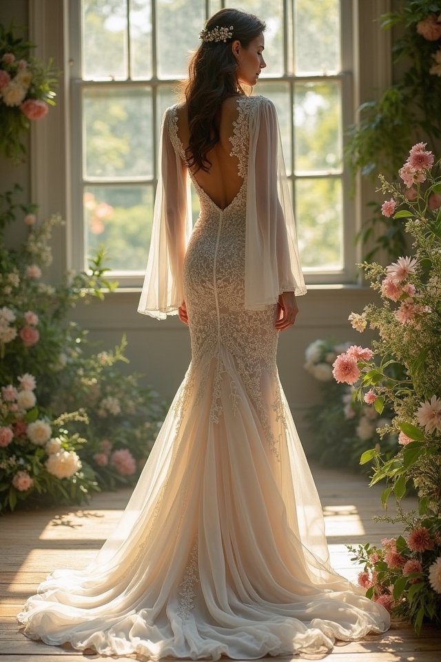 textured fishtail dress allure
