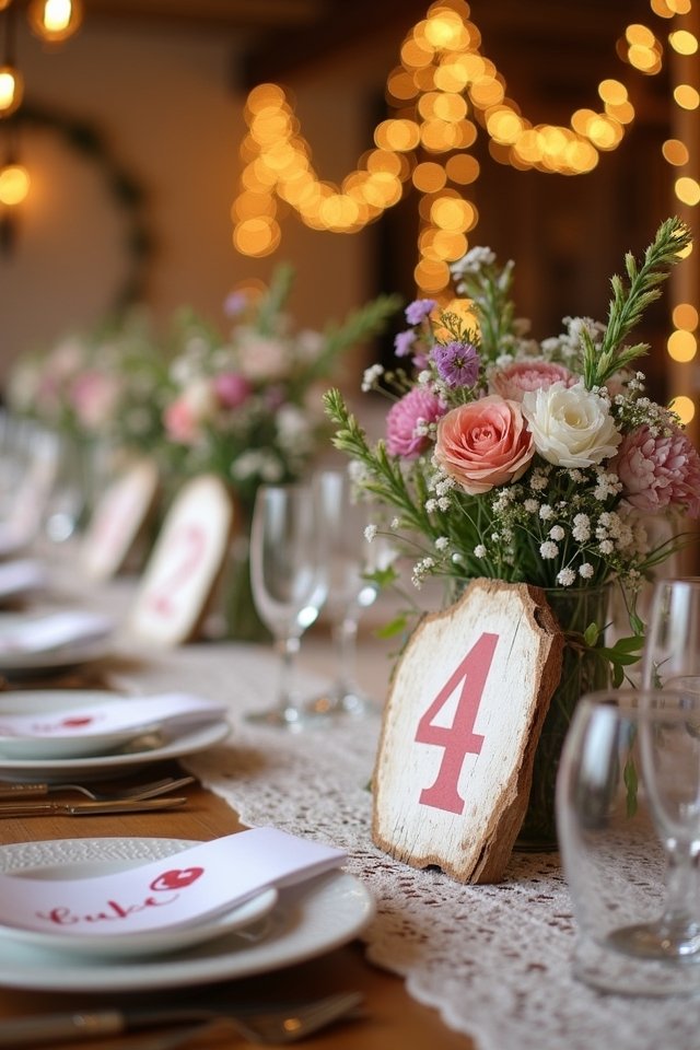 themed personalized table numbers