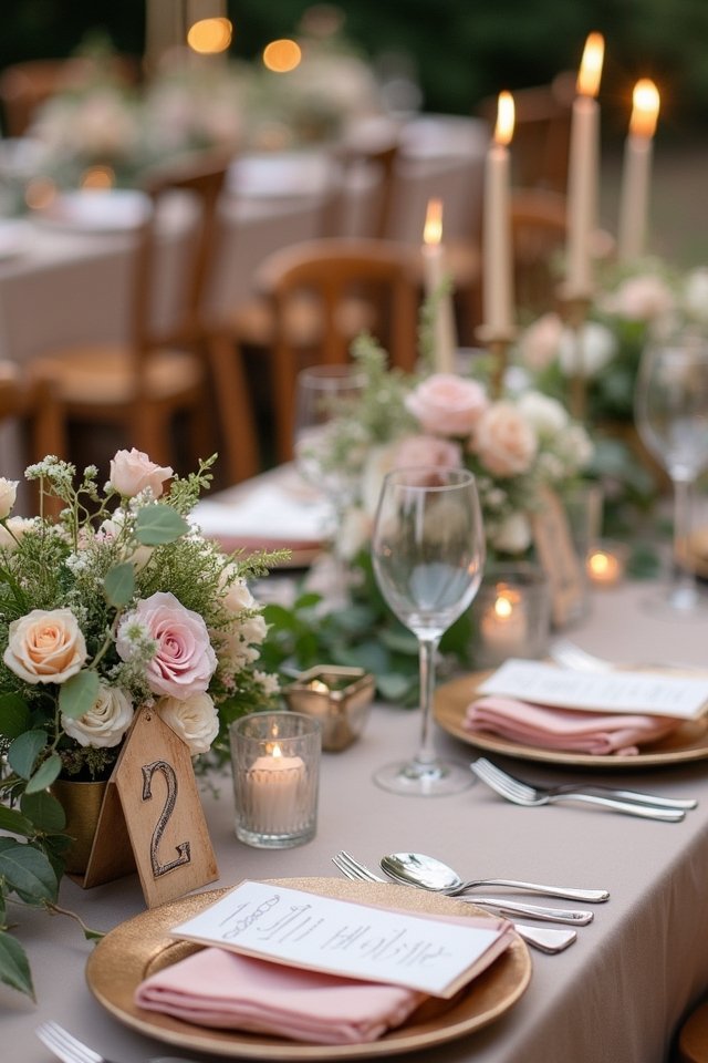 themed table numbers creativity