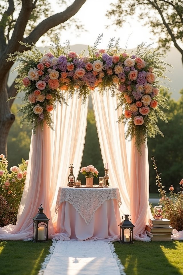 themed wedding altar decor