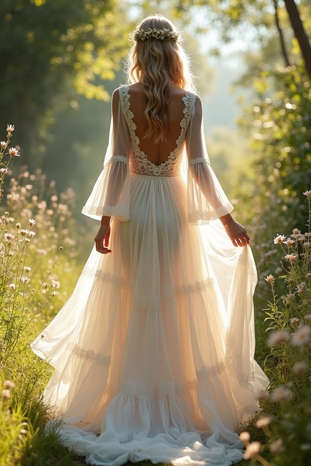 tiered tulle silk elegance