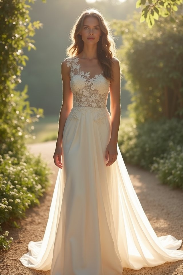 timeless a line bridal elegance