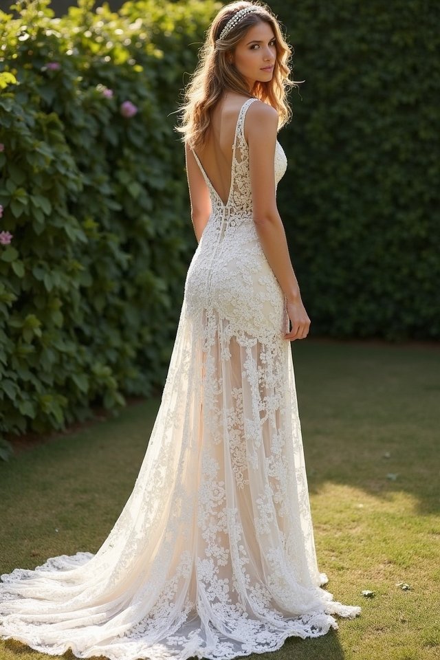 timeless a line lace elegance