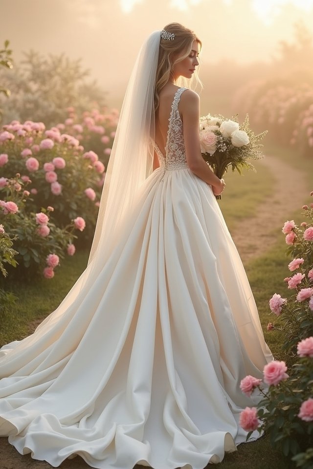 timeless a line wedding elegance