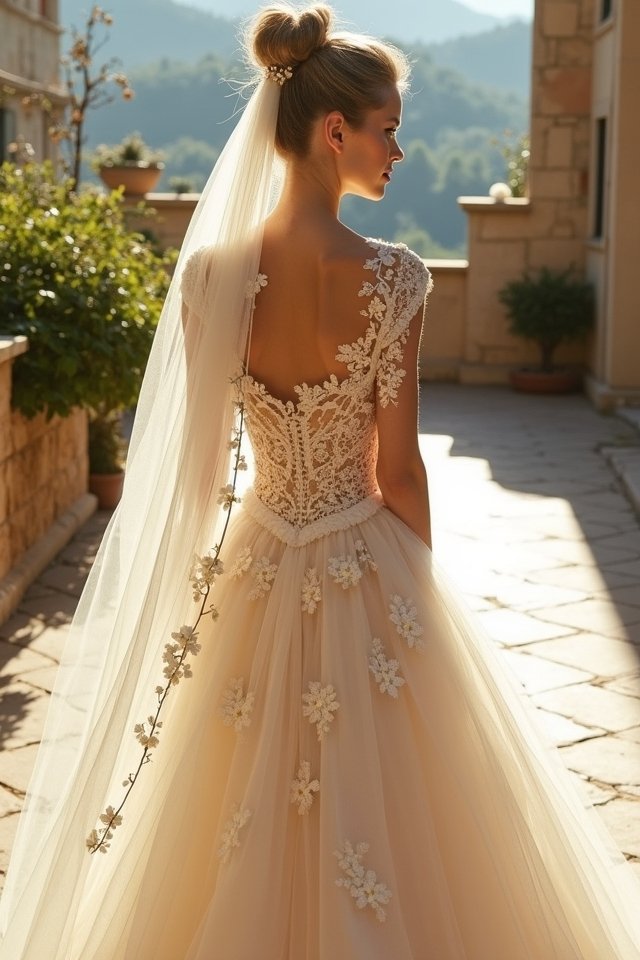 timeless a line wedding elegance