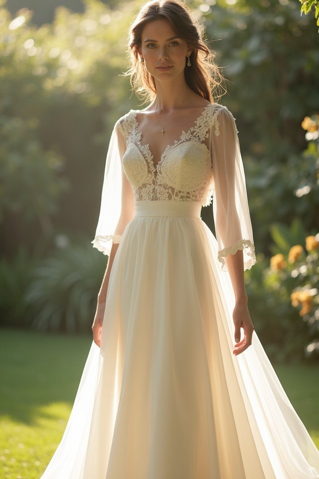 timeless a line wedding elegance