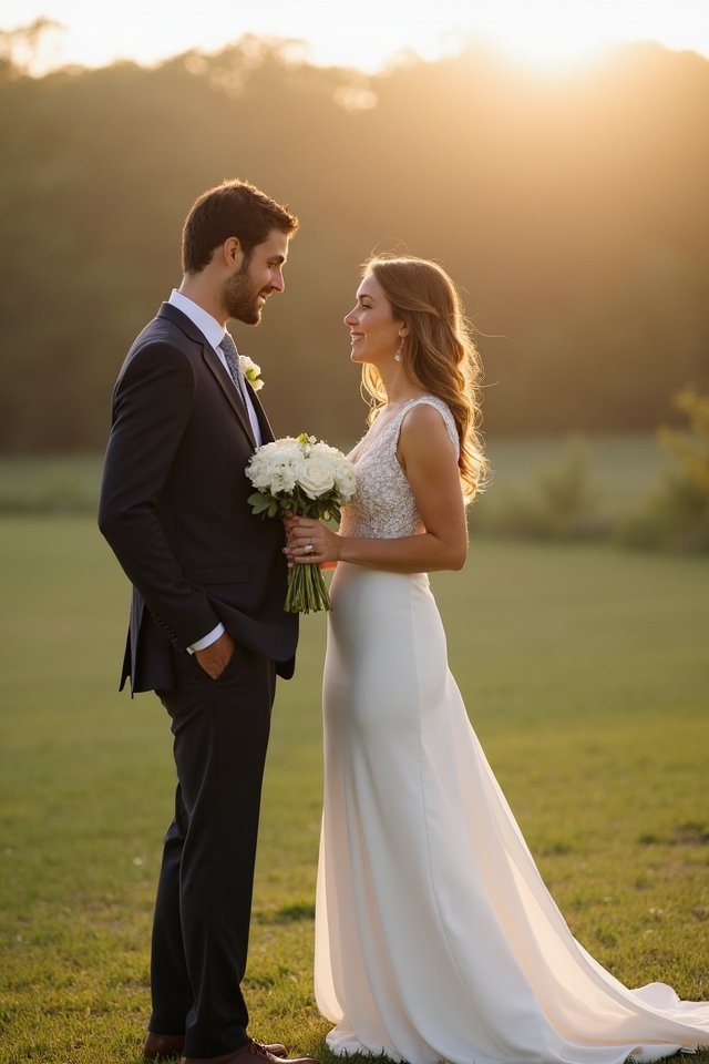 timeless a line wedding elegance