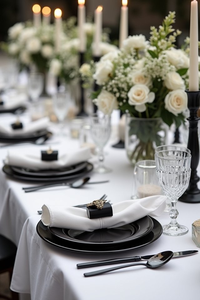 timeless black and white elegance