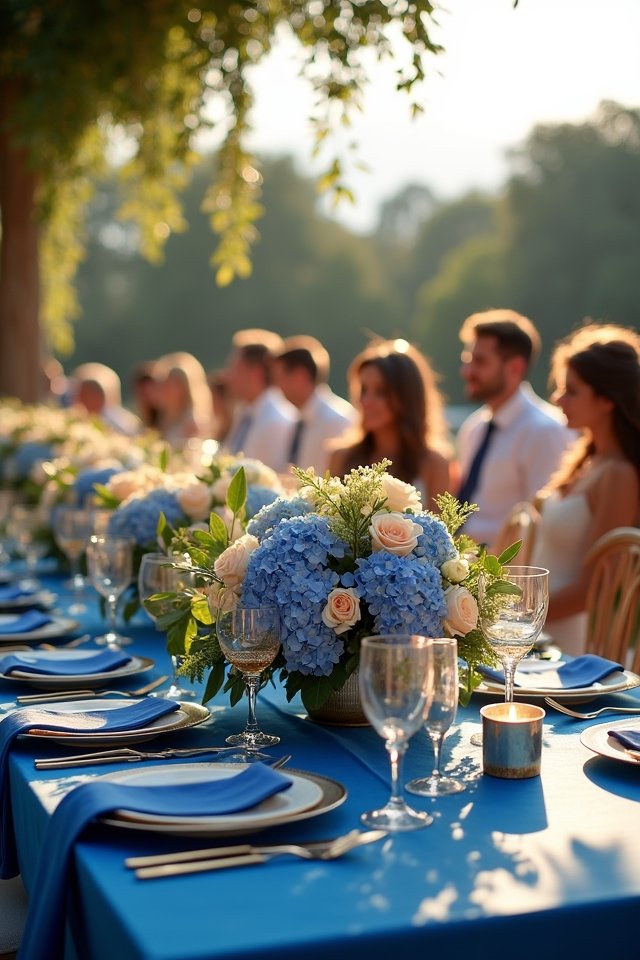 timeless blue and gold elegance