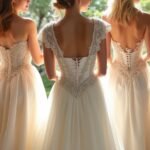 timeless corset back wedding dresses
