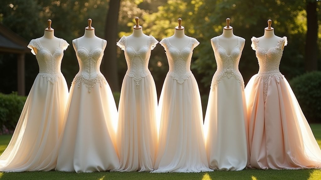 timeless corset wedding gowns