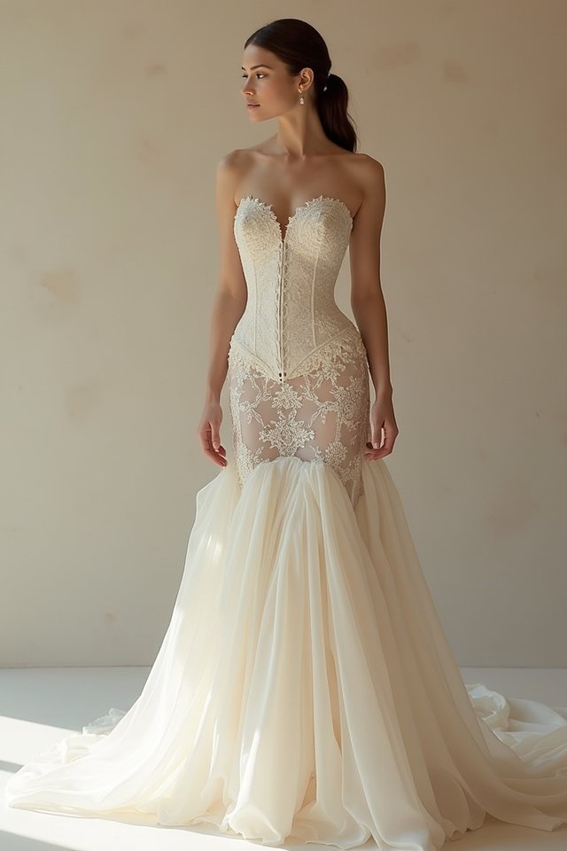 timeless corseted wedding elegance