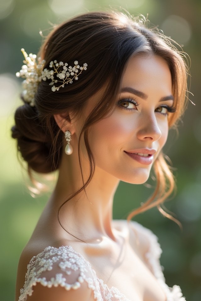 timeless elegance bridal hairstyle
