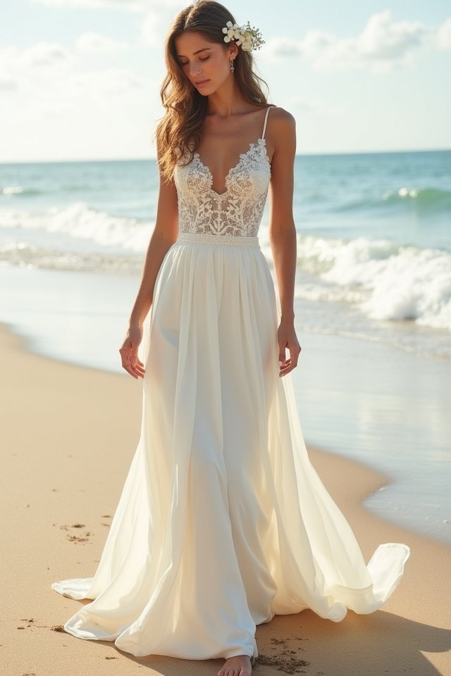 timeless elegance by beach