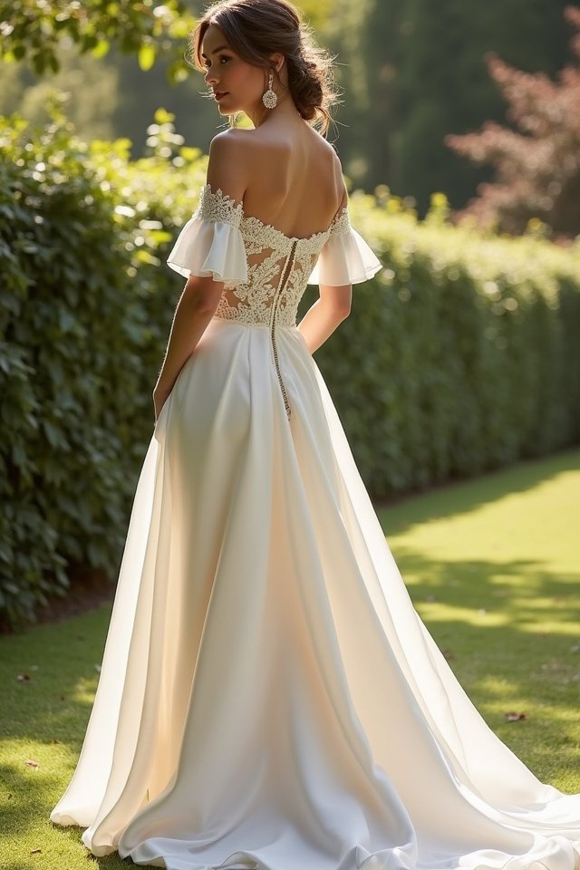timeless elegance off shoulder dress