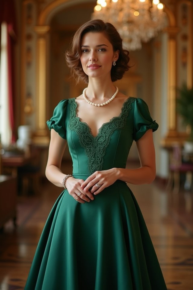 timeless elegance tea length dress