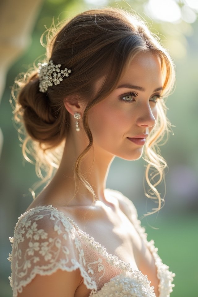 timeless elegant chignon hairstyle