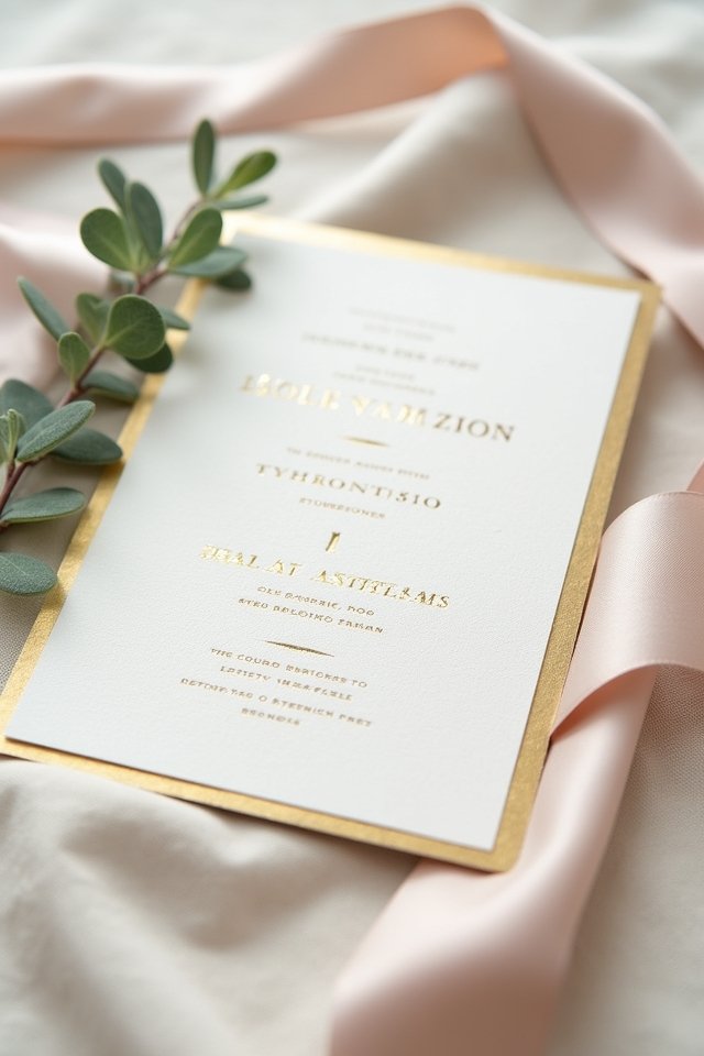 timeless elegant letterpress invitations