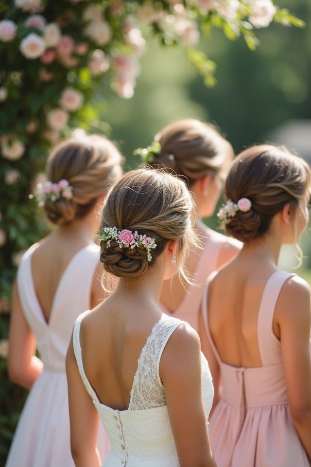timeless elegant low bun