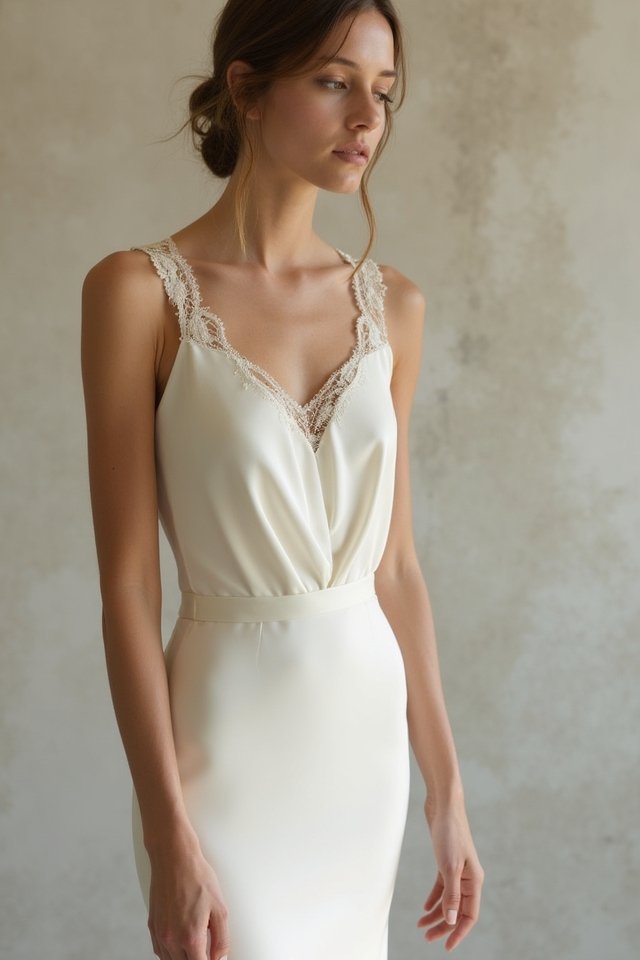 timeless flattering sheath gown