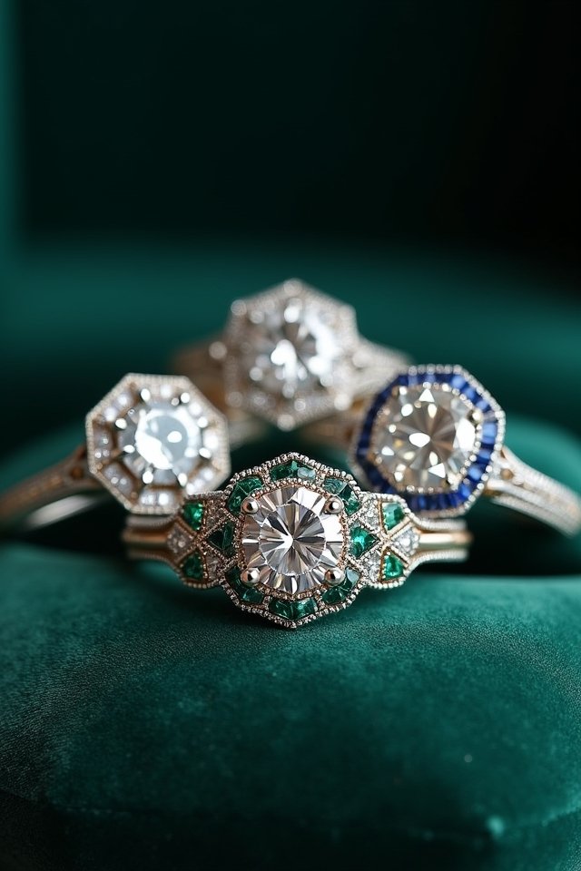 timeless geometric elegance rings