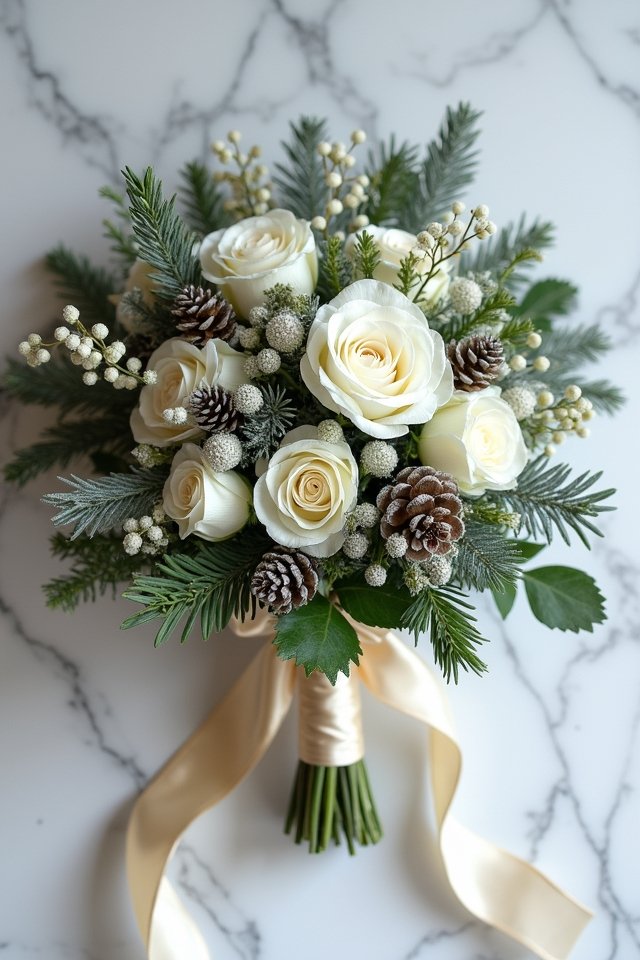 timeless greenery elegant ribbons