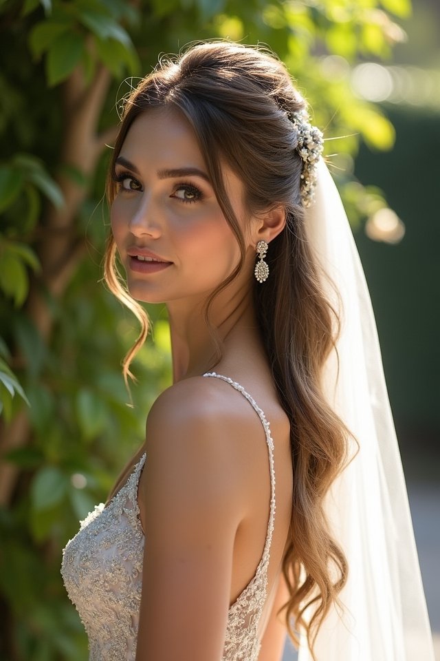 timeless half up elegance