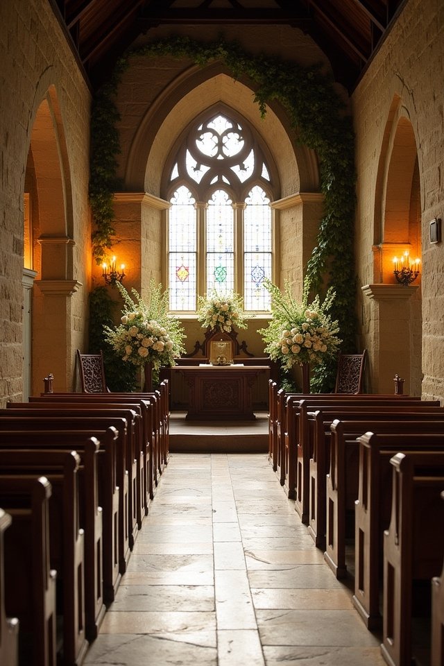 timeless intimate church wedding