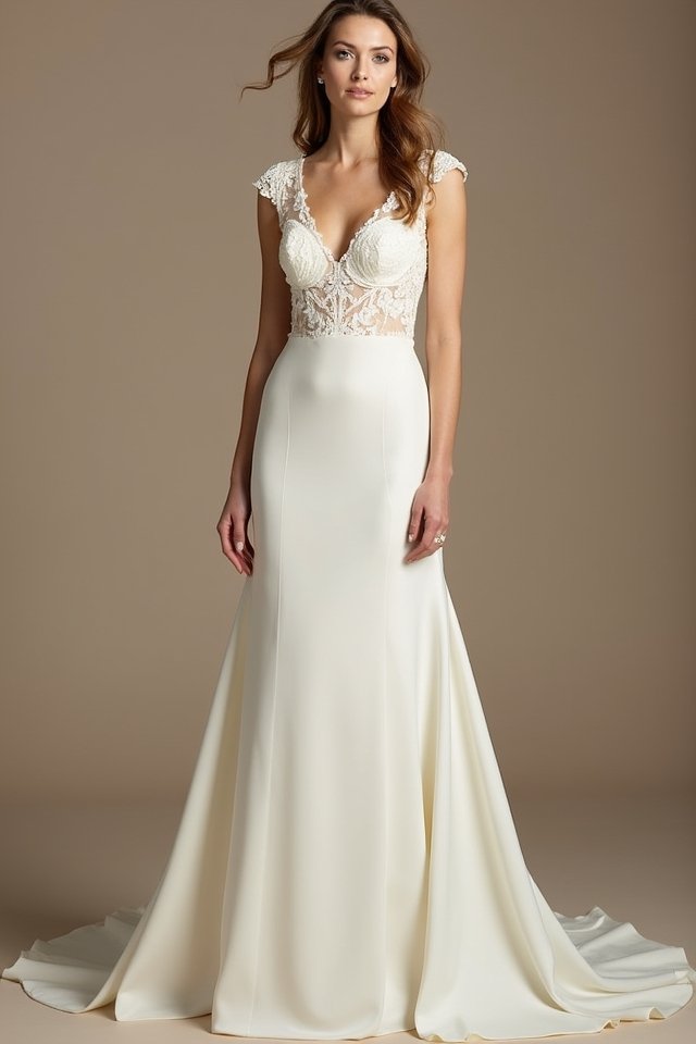 timeless lace column dress