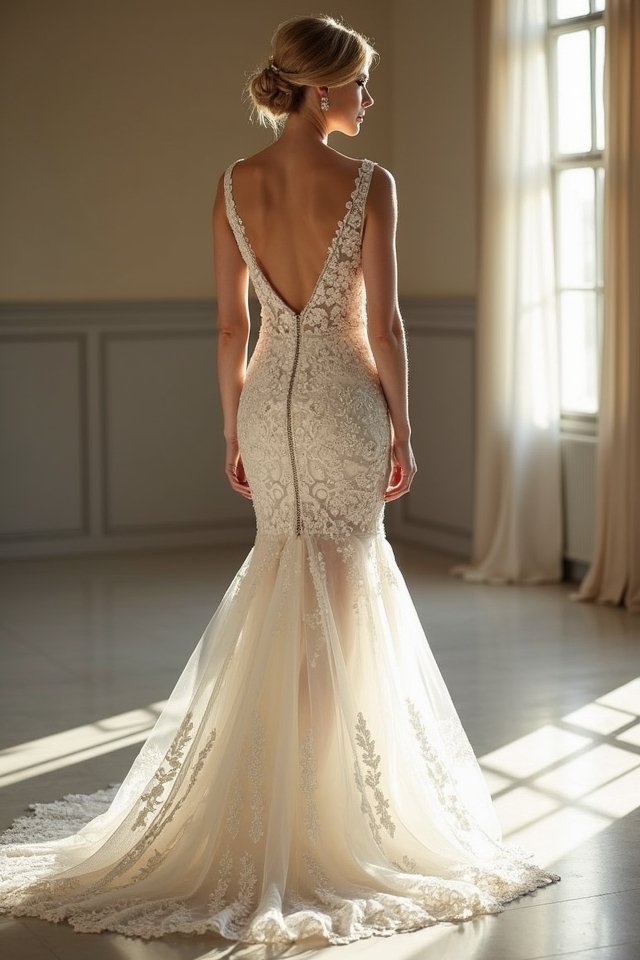 timeless mermaid wedding dress