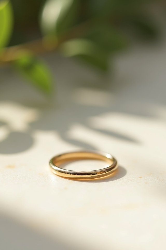 timeless minimalist gold band