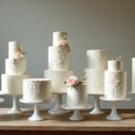 timeless minimalist vintage cakes
