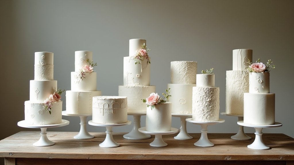 timeless minimalist vintage cakes