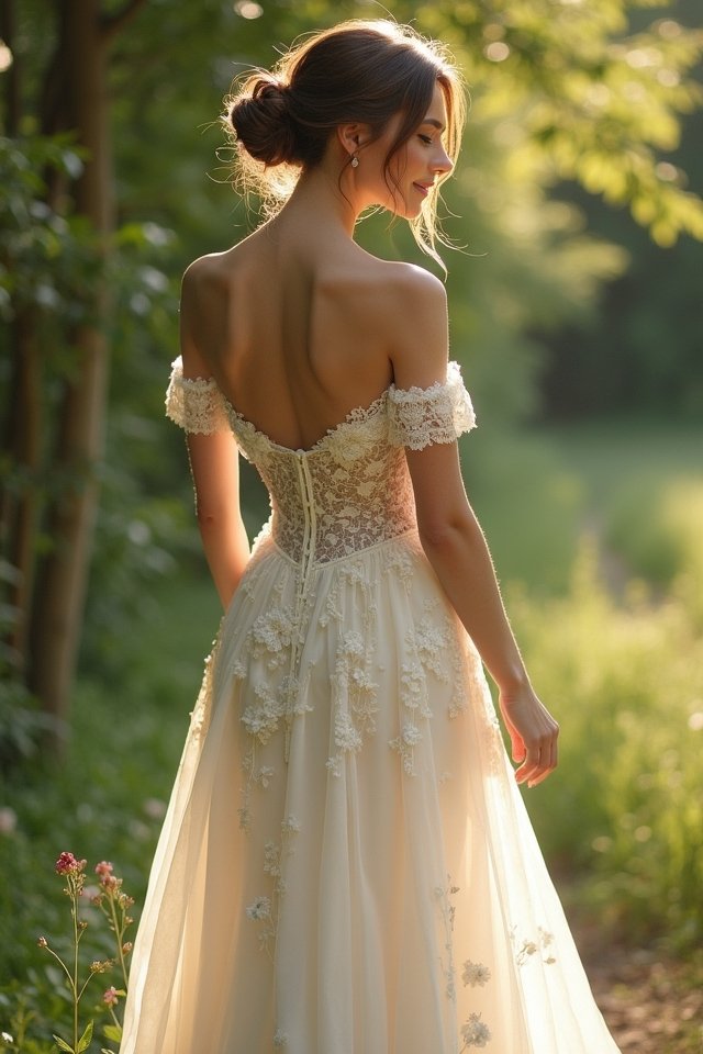 timeless off the shoulder elegance