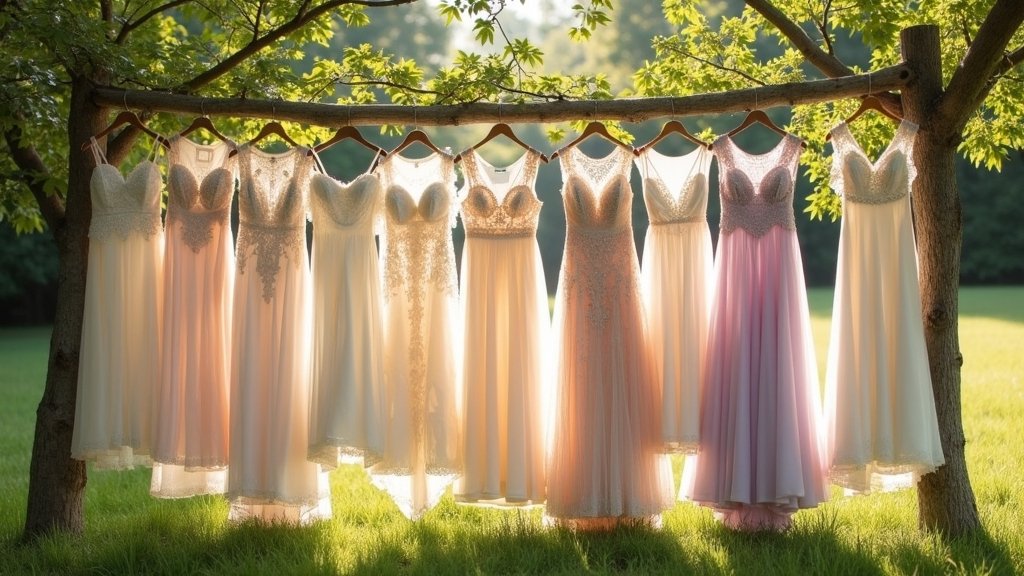timeless outdoor wedding dresses