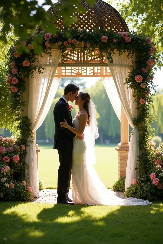 timeless romantic wedding backdrop
