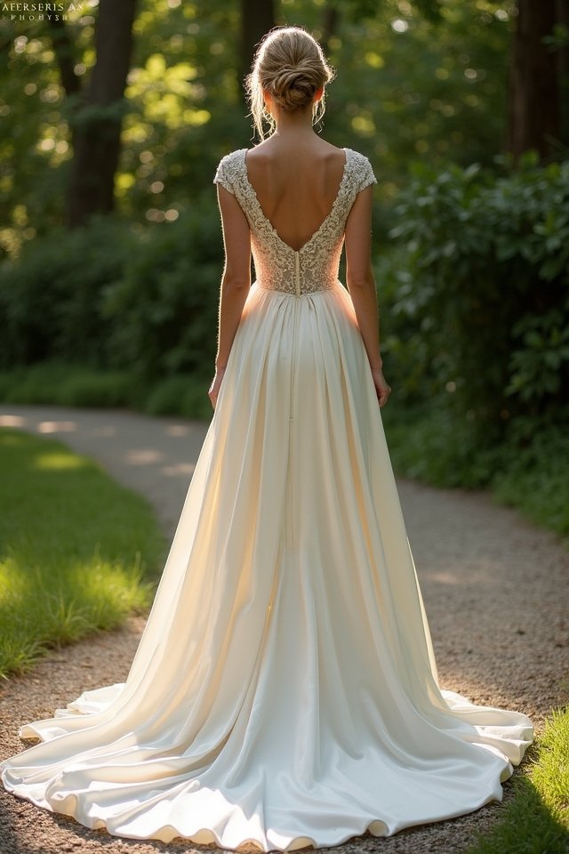 timeless satin elegance gown