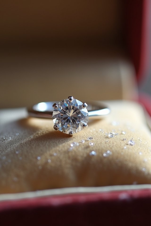 timeless solitaire diamond elegance