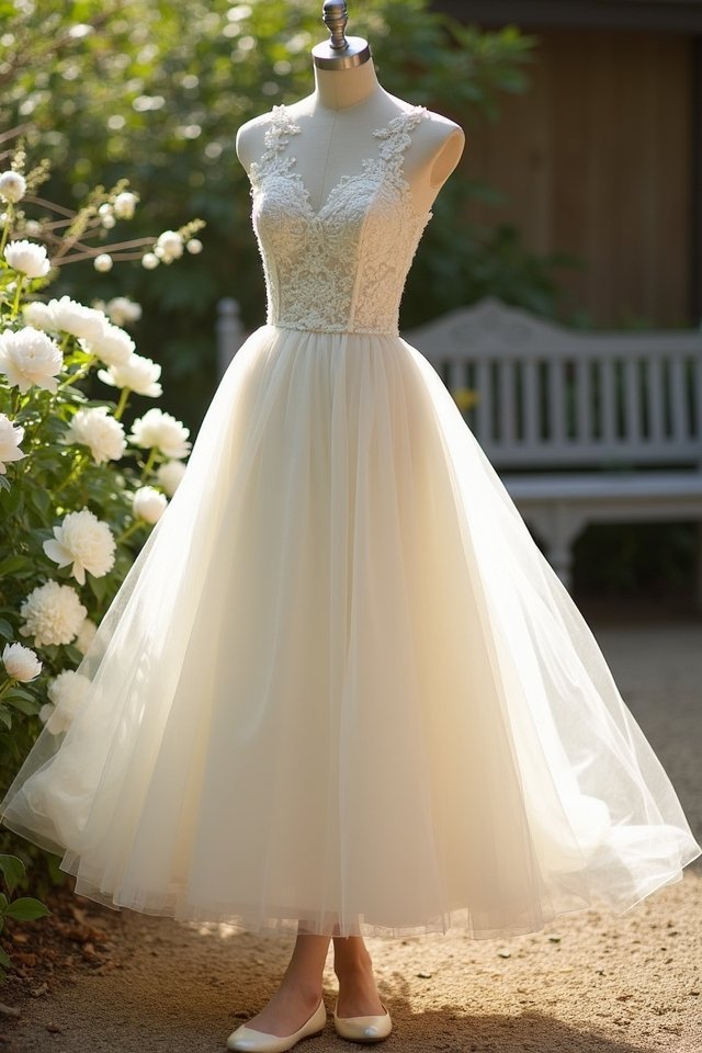 timeless tea length wedding dresses