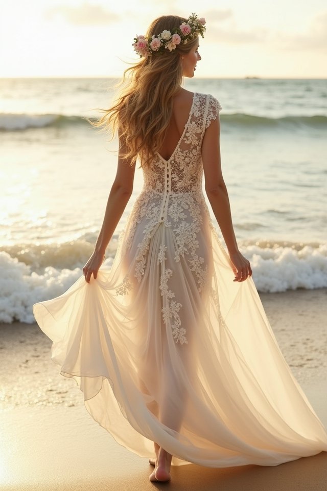 timeless vintage lace gown