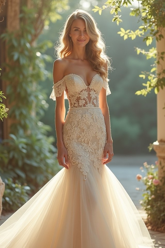 timeless vintage mermaid gown