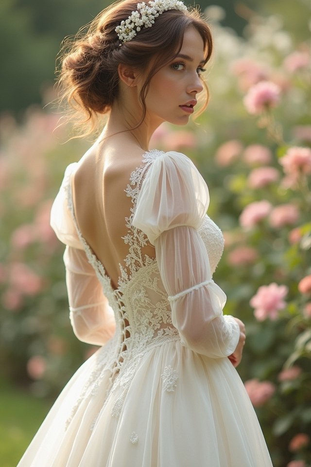 timeless vintage puff sleeves