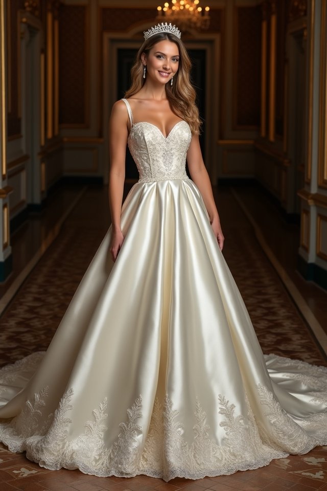 timeless vintage satin elegance