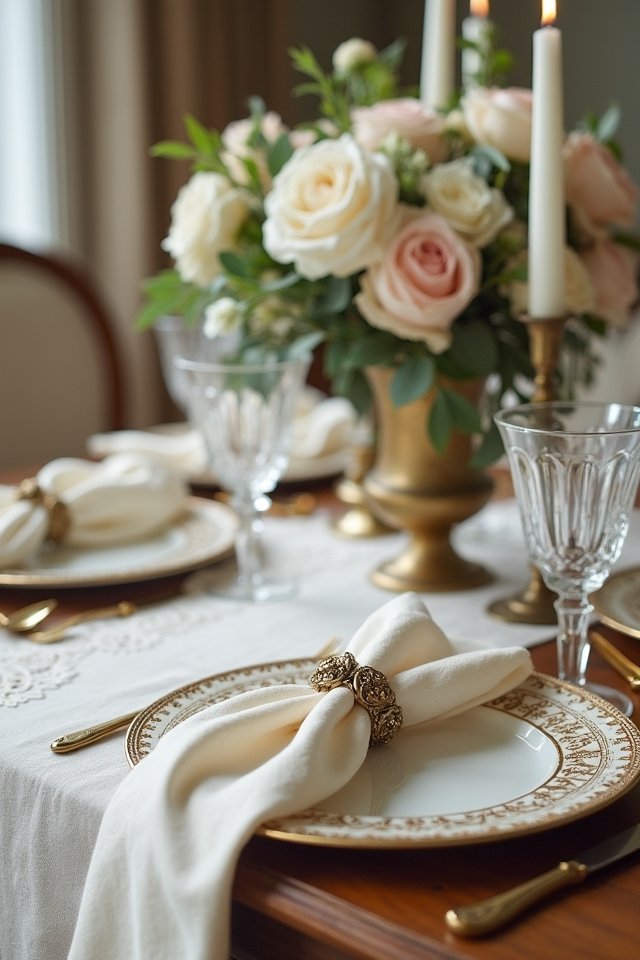 timeless vintage table settings