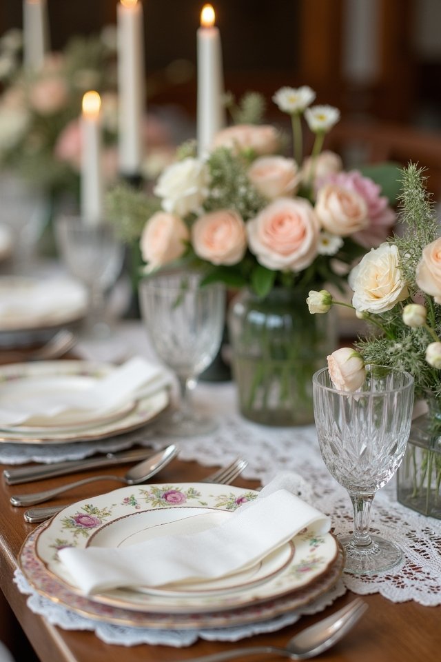 timeless vintage table settings