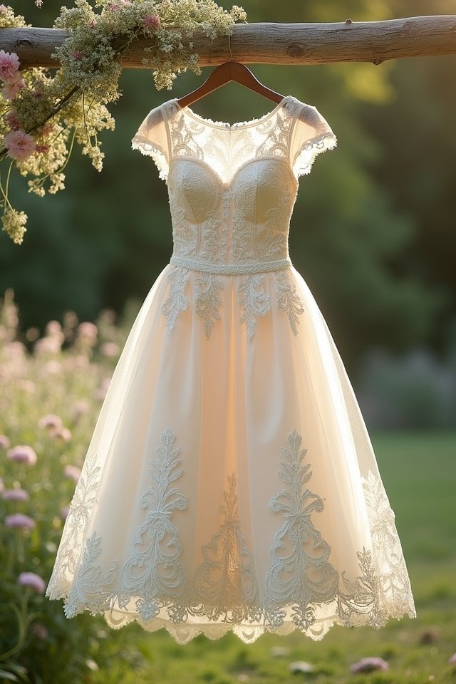 timeless vintage tea length gown