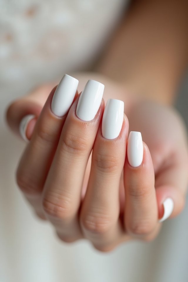 timeless white matte elegance