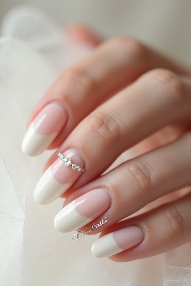timeless white ombre elegance
