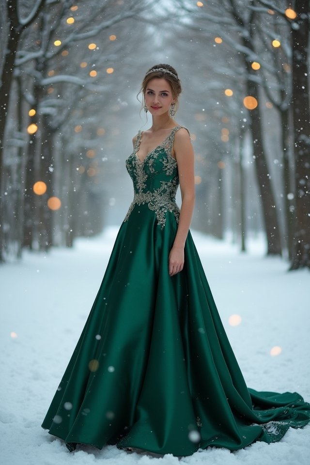 timeless winter a line gowns